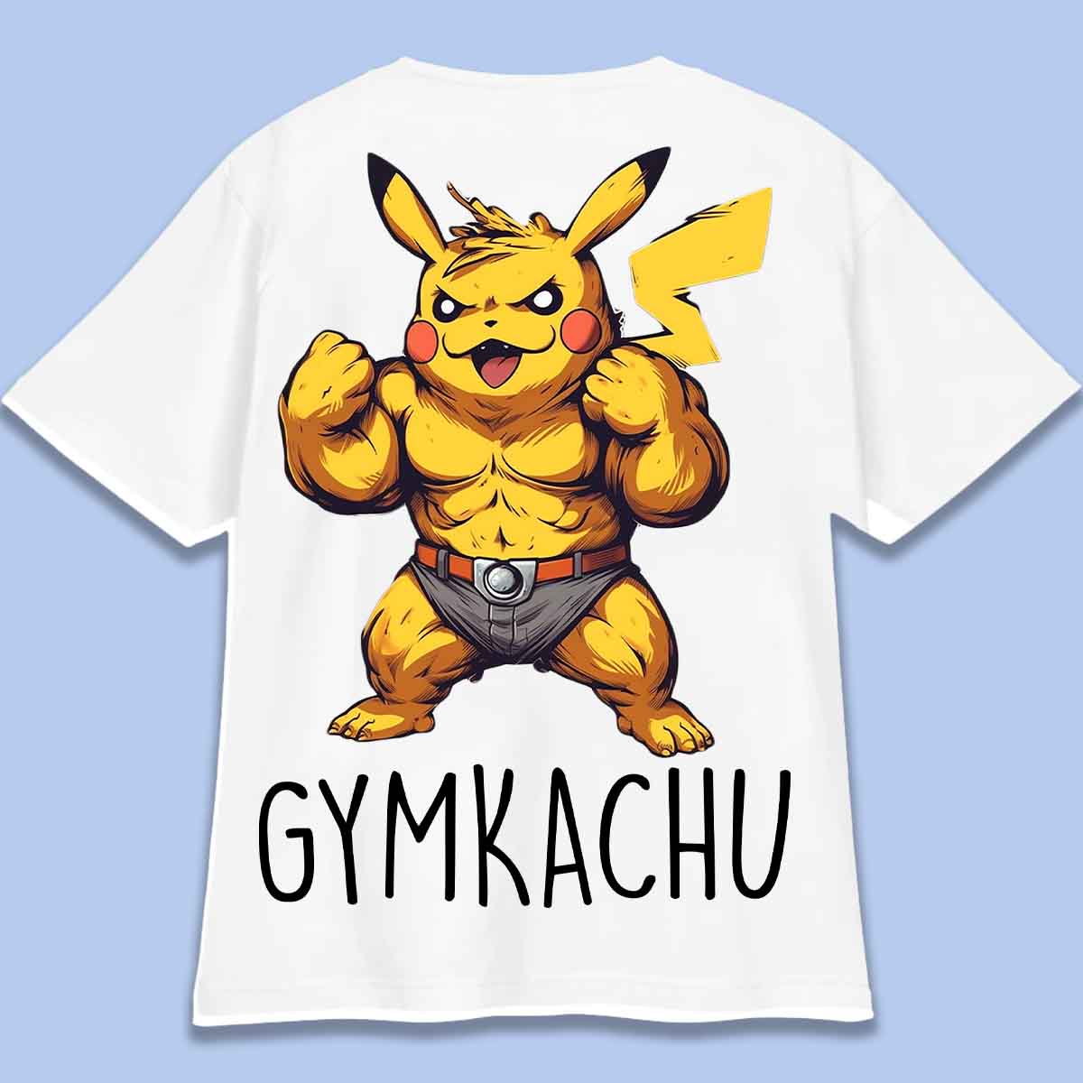 Gymkachu - T-paita Oversize Unisex Taustaprintti