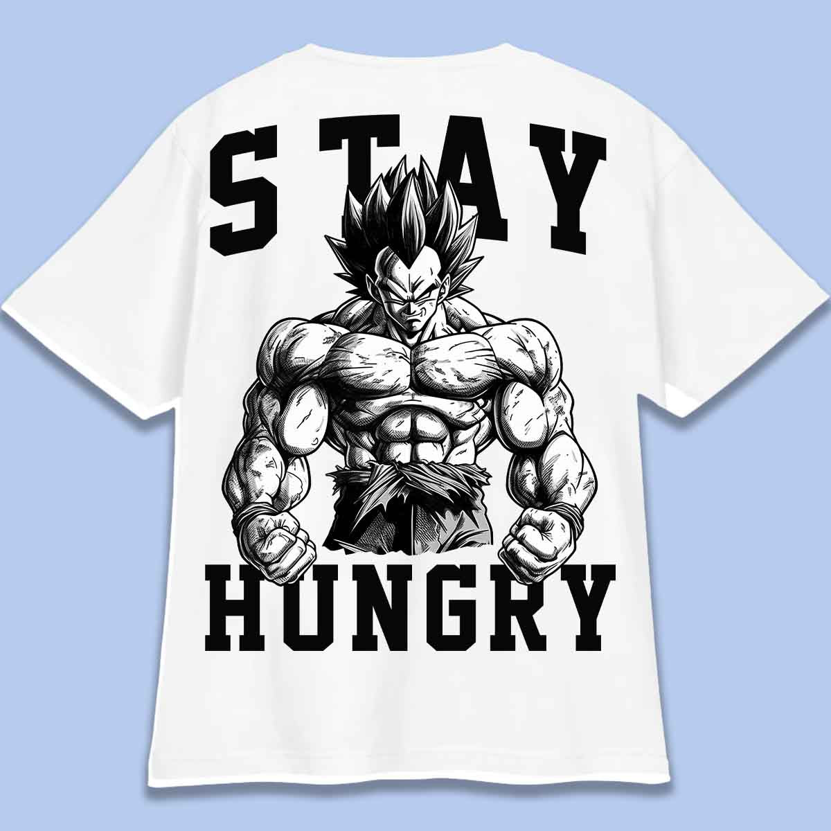 Stay Hungry - T-paita Oversize Unisex-taustaprintti