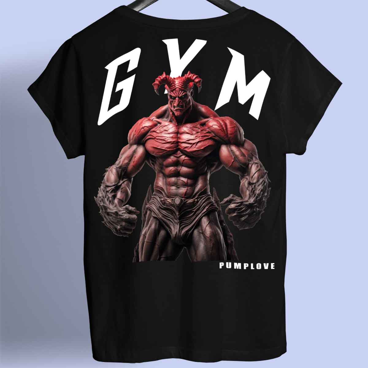 Gym Devil - Premium T-paita Unisex Taustaprintti