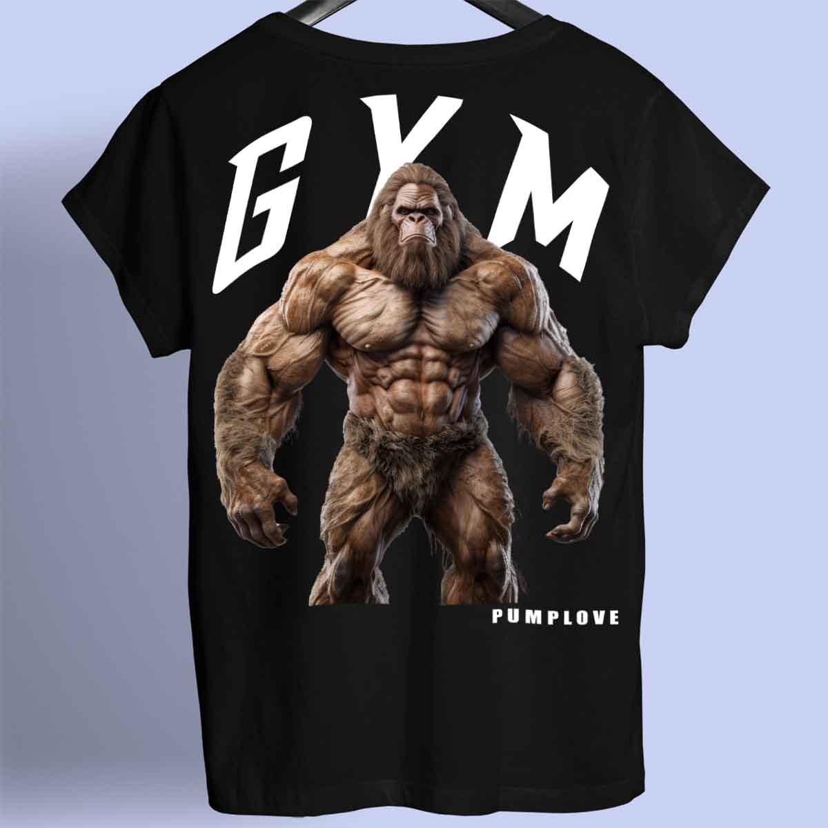 Gym Bigfoot - Premium T-paita Unisex Taustaprintti