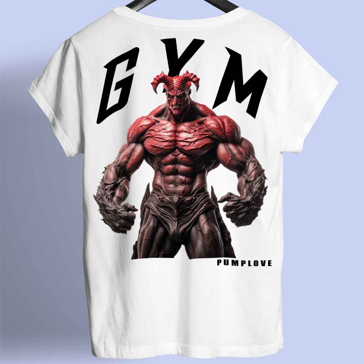 Gym Devil - Premium T-paita Unisex Taustaprintti