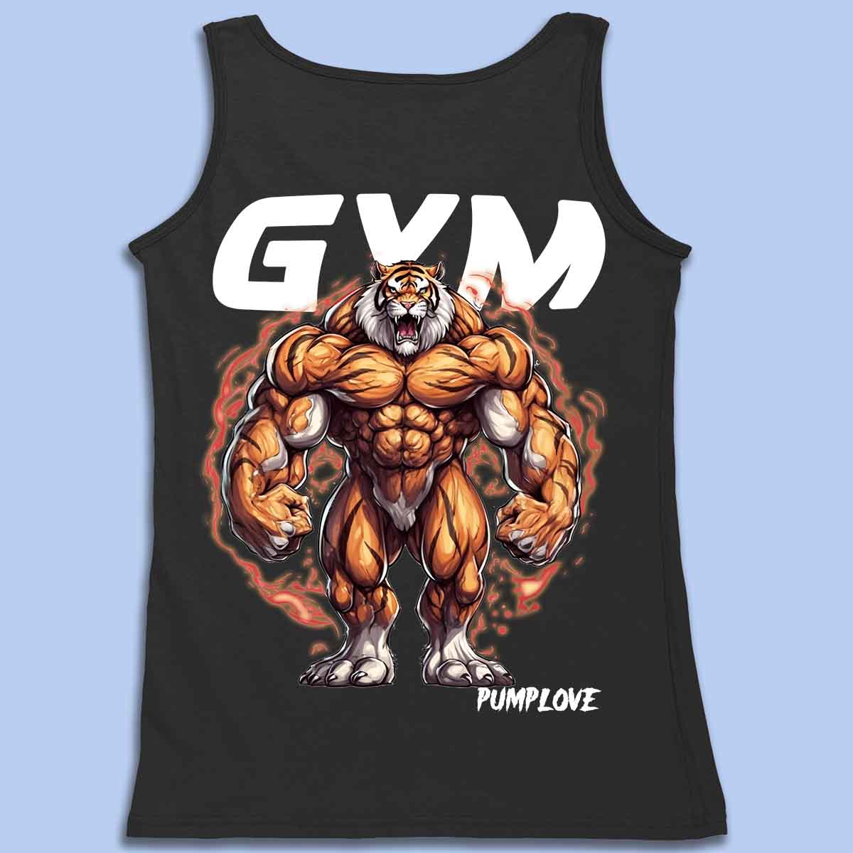 Gym Tiger - Premium Tank Top Unisex taustaprintti