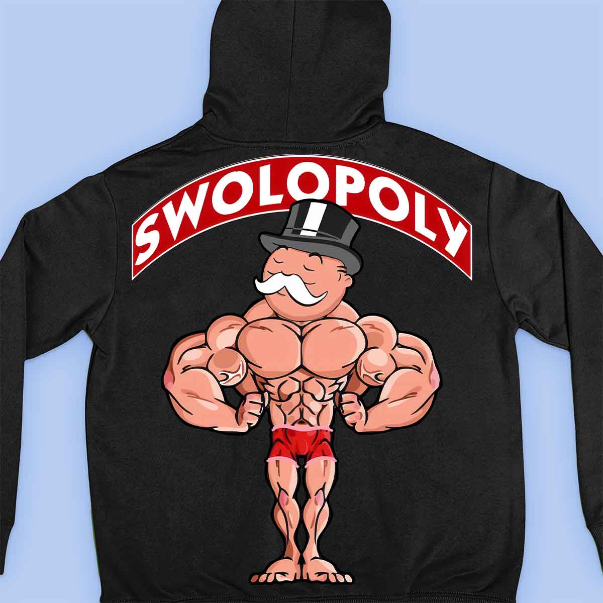 Swolopoly - Premium-huppari Unisex Taustaprintti